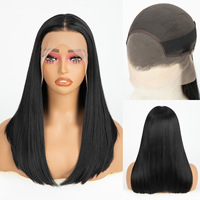 Bandeau élastique en dentelle pour le front 13 * 4, perruque complète tissée à la main, facile à porter au quotidien, vente en gros