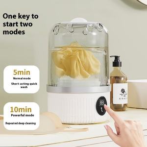 Mini <span class=keywords><strong>machine</strong></span> <span class=keywords><strong>à</strong></span> <span class=keywords><strong>laver</strong></span> sans fil portable nouveau style petit automatique <span class=keywords><strong>pour</strong></span> sous-vêtements et bonneterie - Product Image 3
