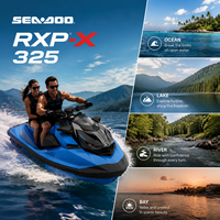 Jet ski Sea-Doo RXP-X 325 BRP 2026, 325 ch, performance suralimentée, pour la course, les loisirs et les sports nautiques