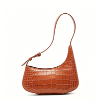 Échantillon Gratuit - Sac à Bandoulière Femme de Luxe en Cuir Véritable Marron et Tissu Suédé Vert, Personnalisable avec LOGO, Idéal pour le Shopping Décontracté