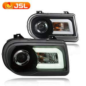 Style automobile pour <span class=keywords><strong>Chrysler</strong></span> 300C 2005-2013 phare LED DRL antibrouillard clignotant feux de croisement et feux de route projecteur angel eye - Product Image 1