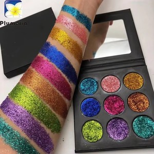 Multichrome sáng tự làm Eyeshadow Palette với khoáng sắc tố satin kết thúc kim loại ánh sáng lung linh & Dark colors-tàn ác-miễn phí - Product Image 2