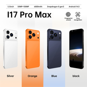Nuevo <span class=keywords><strong>Lanzamiento</strong></span> 2025: Teléfono Inteligente I17 <span class=keywords><strong>Pro</strong></span> <span class=keywords><strong>Max</strong></span> 5G, Original, Doble SIM, Snapdragon Serie 800, Pantalla OLED 2K de 120Hz para Juegos, 108MP - Product Image 4
