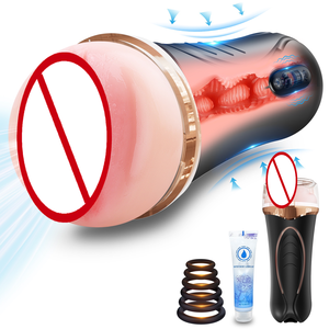 Masturbator-Cup mit Vibration Automatischer Männlicher Masturbator-Cup Spielzeug Teleskopischer Aircraft-Cup für Manuelle Masturbation des Mannes - Product Image 2