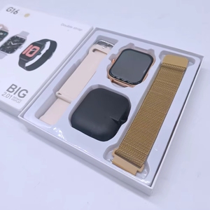 Reloj Inteligente G16 con 2 Correas para Hombre y <span class=keywords><strong>Mujer</strong></span>, Resistente al Agua, Monitor de Actividad Física, Llamadas Bluetooth, Frecuencia Cardíaca, Compatible con Android - Product Image 6