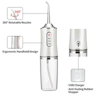 XINAN Hydropulseur électrique sans fil Portable 3 Modes 4 Jets Nettoyeur de dents pour bretelles et ponts pour la maison ou l'hôtel
