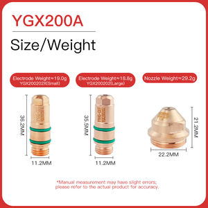 元阳等离子YYHG-CUT 200A 300刀具精切机床YGX200202 1.8 2.1 2.3电极焊接焊接用品 - Product Image 2