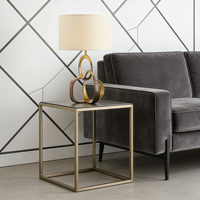 Lampe de table LED en métal avec abat-jour en tissu nordique, style rétro américain, idéale pour chambre à coucher, salon ou chevet d'hôtel