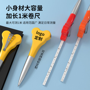 Casillas Mini Tape Measure 1 Meter Steel Measuring Tape Promotional Pen Office Ruler Household Use - Product Image 1