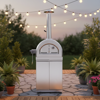 Four à pizza au gaz extérieur de 25 pouces, four à pizza au gaz pour fêtes de jardin, SUS304 15350BTU, barbecue pour fêtes et rassemblements en plein air