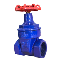 Vanne à boisseau sphérique en fonte ductile résistante avec raccord fileté, commande manuelle, durable pour le contrôle de l'eau DN50
