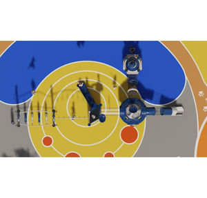 Aire de jeux extérieure pour enfants Swingset avec toboggan en plastique Jeux de stationnement pour enfants Parc d'attractions - Product Image 3