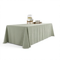 Nappe en Faux Lin en Gros, Taille et Couleur Personnalisées, Fournitures pour Hôtels, Banquets, Mariages et Traiteur