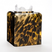 Ensemble d'accessoires de salle de bain en verre ambré écologique à imprimé léopard Excel 2024, 3 pièces, emballage personnalisé avec logo pour hôtel et usage domestique