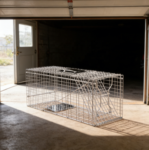 Piège à animaux extra large, robuste, écologique, portable, 95x34x32cm, avec cadre renforcé pour la <span class=keywords><strong>capture</strong></span>/le contrôle des renards - Product Image 1