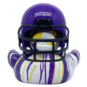 Promocional 2 PULGADAS Operación Pato de goma <span class=keywords><strong>Rugby</strong></span> Bulk Amarillo PVC Flotador Fútbol americano Pato Juguetes Baño Vinilo Juguetes para niños pequeños - Product Image 2