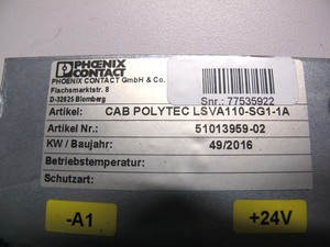 1 unidad nueva y original Contact CAB <span class=keywords><strong>POLYTEC</strong></span> LSVA110-SG1-1A Fuente de alimentación PLC Módulo de alimentación PLC - Product Image 2