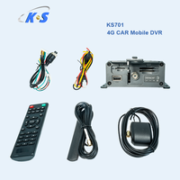 Enregistreur vidéo mobile 4CH 1080P avec stockage sur carte SD, système de vidéosurveillance pour véhicules et suivi GPS pour camions et bus