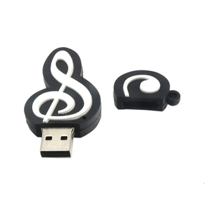 แฟลชไดรฟ์3.0และ2.0 USB PVC โน้ตดนตรีและดนตรีสำหรับสินค้าโปรโมชั่น - Product Image 1