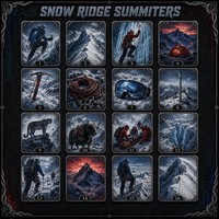 Carte de collection en métal personnalisée, série Snow Ridge Summiters, impression HD, souvenir, cadeau, vente en gros, usine OEM ODM