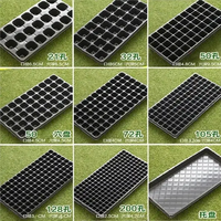 Baki Benih Hidroponik PET Hitam Mulut Lebar Anti Retak Tahan Jatuh untuk Produksi Bibit Sayuran & Bunga.