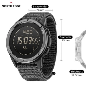 NORTH EDGE ALPS Men's Carbon Fiber <b>Watch</b> Shock Sports Super Light Outdoor <b>Compass</b> Waterproof 50M Wristwatches - Product Image 2
