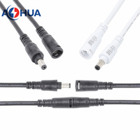 Connecteur à verrouillage rapide M13 connecteur DC mâle et femelle 5.5mm x 2.1mm prise d'alimentation/prise/adaptateur/prise avec câble pour bande Led