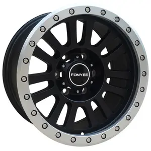 F611442 17 inç 9.0J ET12/-12 PCD 5X127/6X139.7 CB71.56/110 RHINO otomatik off-Road kaliteli alaşım jantlar 3 yıl garanti