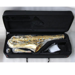 Saxofón <span class=keywords><strong>tenor</strong></span> Cuerpo <span class=keywords><strong>de</strong></span> latón Lacado dorado Sin alto F # Llave <span class=keywords><strong>Boquilla</strong></span> <span class=keywords><strong>de</strong></span> latón Se puede seleccionar Saxofón <span class=keywords><strong>tenor</strong></span> <span class=keywords><strong>de</strong></span> alto nivel OEM - Product Image 6