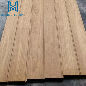 Pavimentazione in Legno Massello <span class=keywords><strong>Iroko</strong></span> dal Design Moderno, Pavimento in Teak Cumaru Colore Naturale, Spessore 18mm - Product Image 5