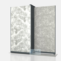 Personnalisé à plusieurs niveaux plat en métal poussant le sol mur en céramique carreaux de marbre présentoirs pour pierre simple
