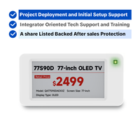 Etiqueta de Precio Electrónica Minew STag26SE BWR con Pantalla de Tinta Electrónica de 2.66 Pulgadas, Etiqueta de Precio BLE para Supermercado, Sistema de Solución API ERP POS
