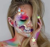 Vente en gros de peintures corporelles sans pollution pour les amateurs de sport de marque propre Fournitures de peinture faciale pour fête d'anniversaire à base d'eau pour enfants