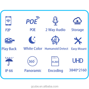 Rusion 4MP ống kính đơn 20x Zoom quang PoE IP PTZ <span class=keywords><strong>camera</strong></span> tự động theo dõi âm thanh hai chiều màu nhìn đêm nhận dạng khuôn mặt P2P - Product Image 2