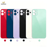 Vente en gros de vitres arrière de remplacement pour iPhone 11/12/13/14/15/16/17 Pro Max, coque arrière de batterie avec logo, panneau de réparation de téléphone