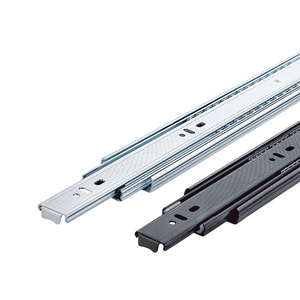 GQK Rieles deslizantes para cajones de gran venta, de 3 pliegues, extensión total, con rodamientos de bolas, canal telescópico para muebles - Product Image 5