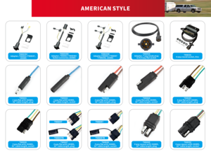 Conectores de Remolque Redondos y Planos de Estilo Americano de 1/<span class=keywords><strong>2</strong></span>/3/4/5/6/7 Pines OEM Personalizados, Arnés para Sistema Eléctrico de Iluminación de Remolque - Product Image 2