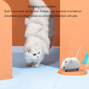 MOFESIPI Jouet Intelligent Interactif Rotatif <span class=keywords><strong>Électrique</strong></span> Rechargeable D'Intérieur Pour Chat Avec <span class=keywords><strong>Taser</strong></span> - Product Image 2