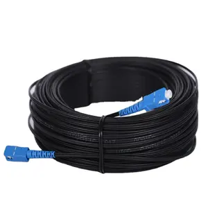 Ftth-Cable de fibra óptica para interiores y exteriores, Cable de conexión de 1, 2 núcleos, 2mm x 5mm, FRP, SC, APC, UPC, G657A, LSZH, Ftth
