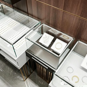 Jewelry Watch Luxury Goods Shop Interior Design Full Room Customization Glass Display Cabinet Jewelry Showcase Store Decoration - Product Image 4