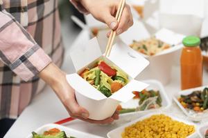 Biểu tượng tùy chỉnh nhà hàng takeout thực hiện container giấy kraft Takeaway khoai tây chiên gà Burger thực phẩm nhỏ gói hộp - Product Image 2