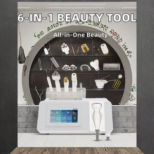 <span class=keywords><strong>Machine</strong></span> de beauté anti-rides <span class=keywords><strong>portable</strong></span> 6-en-1 resserrement de la peau avec bouchons UK/EU stimulant l'amélioration et le levage du collagène en profondeur - Product Image 2