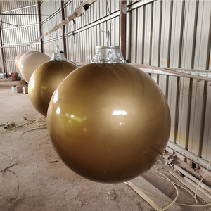 Giant <strong>Outdoor</strong> Fiberglass <strong>Christmas</strong> Ball <strong>Bauble</strong> <strong>Large</strong> Painted Ball Jumbo Ornament for Holiday Celebration Decorations <strong>Christmas</strong> - Product Image 4