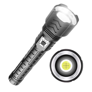 Linterna Táctica LED P90 de Aluminio, Potente, Portátil, con Zoom Telescópico, Recargable por USB, Resistente al Agua IP54, para Camping, Venta al Por Mayor - Product Image 2
