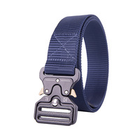 Ceinture en nylon pour homme avec boucle en alliage, ceinture en toile pour activités de plein air, chasse, randonnée, sports, ceinture tactique
