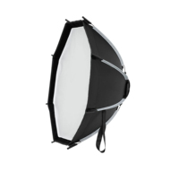 Mini support Bowens à dégagement rapide PS30/45/50cm en PVC pour flashs portables d'extérieur et grille en nid d'abeille LED