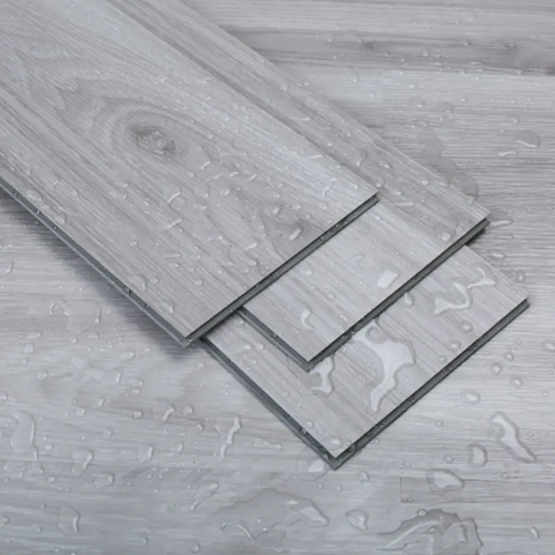 Eco-friendly Natural Marble Texture Interlock Click Vinyl Floor Tiles Spc Flooring
