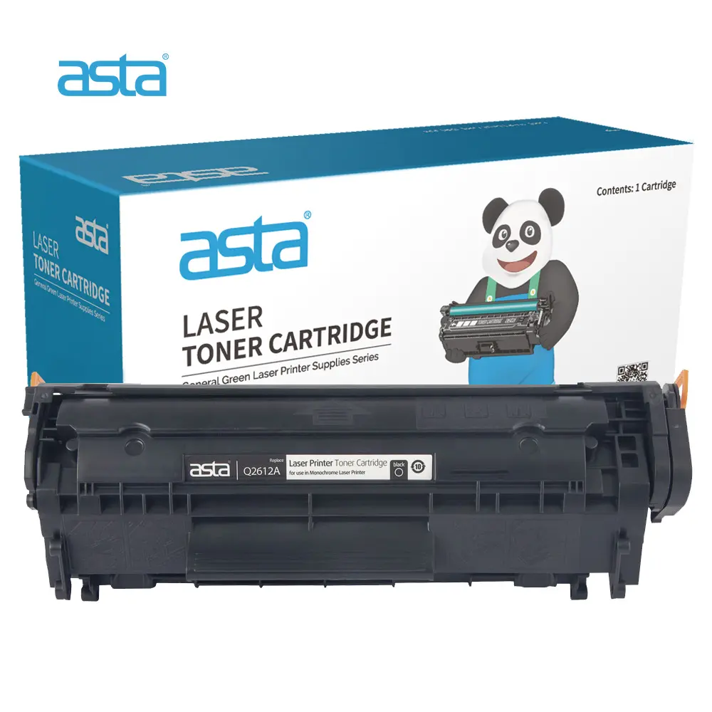 Cartouche de toner d'usine ASTA Q2612A 2612A 2612 12A compatible universelle pour cartouche d'imprimante laser HP de haute qualité