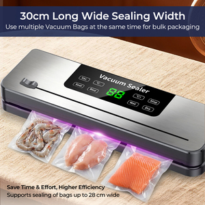 75kPa 120W 30cm Seal 4L/min Touch Screen Bag Cutter External Hose Wet Dry Household Food Vacuum Sealer Machine - Product Image 4