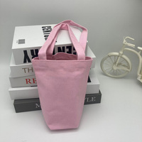 Sac fourre-tout en toile de coton durable, modèle 077, petit format, écologique, avec logo personnalisé, poignées main et épaule, 19x16cm, pour le shopping
